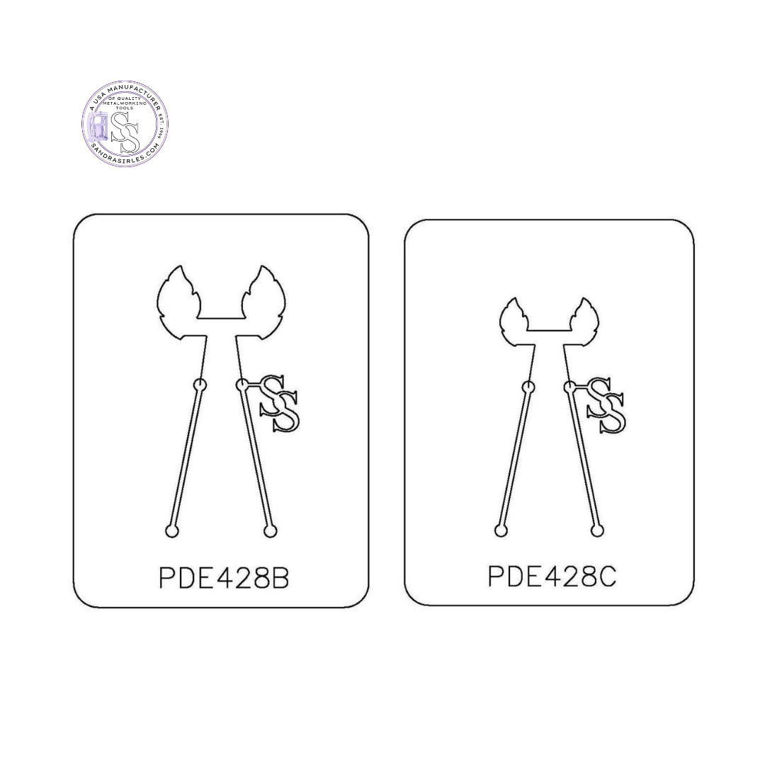 PANCAKE DIE PDE428 EARRINGS FEATHER